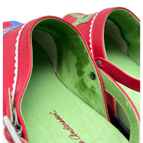 Hannah Anderson Girls Clogs Red Horse Size 36 EU 3.5Y USA Leather - Picture 2 of 10